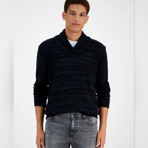 NWT Men's Black Shawl Collar Sweater